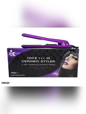 KOR 100% SOLID CERAMIC STRAIGHTENER HSK20 METALLIC PURPLE